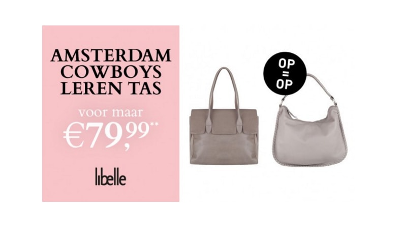 Amsterdam Cowboys leren tas voor maar € 79,99*