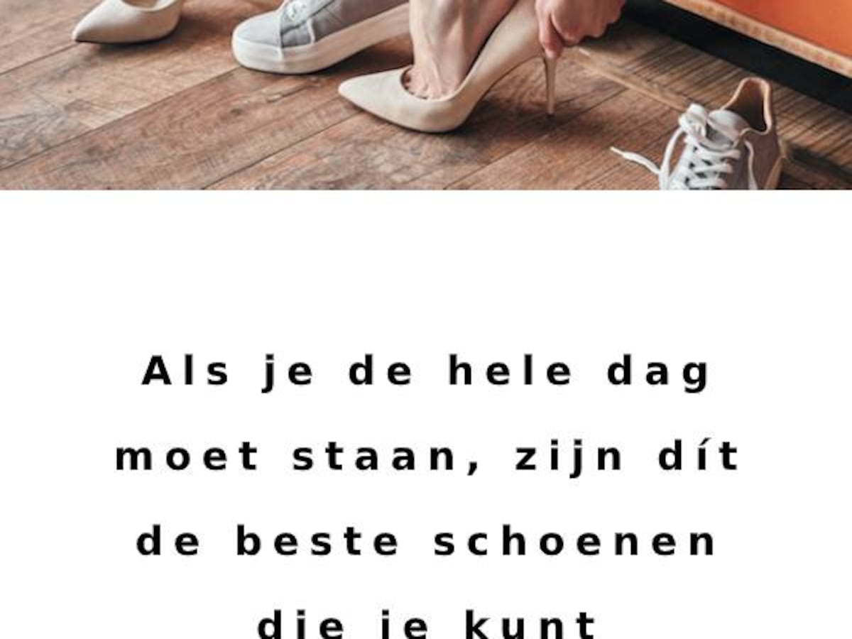 Beste schoenen voor lang staan hot sale