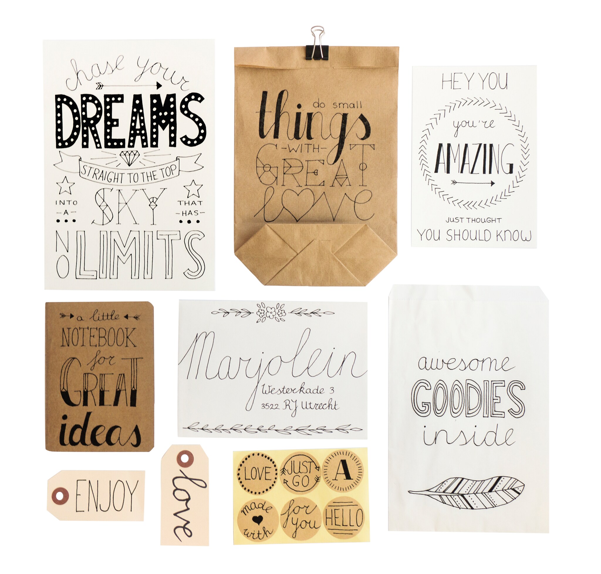 BIC My handlettering set - Mijn luxe schrijf geschenkdoos