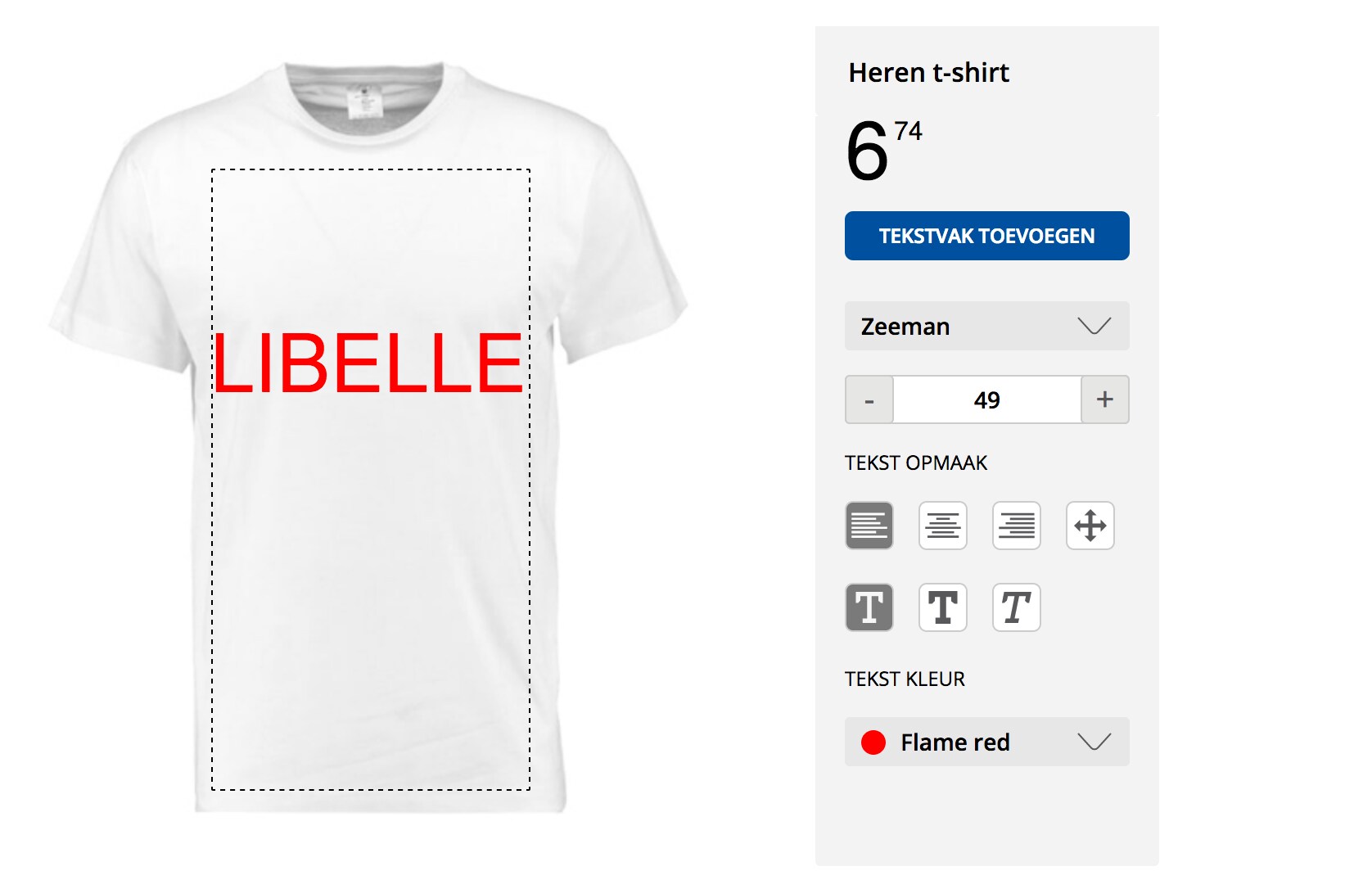 Je eigen shirt online maken