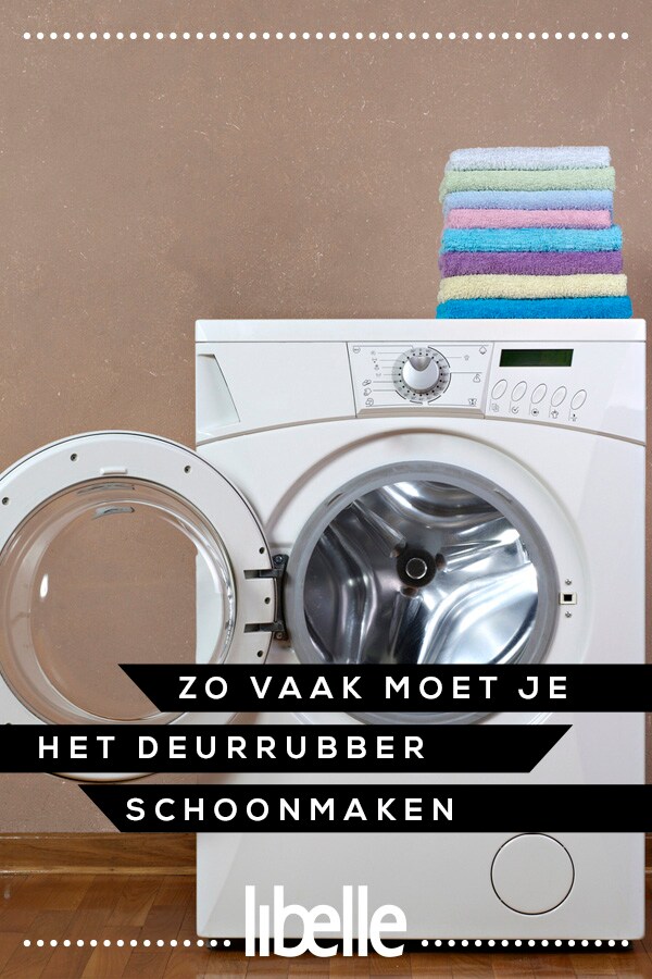 rubber van wasmachine schoonmaken