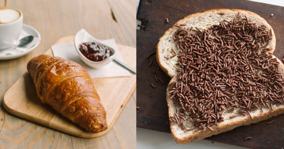 Calorieën tellen croissant vs. een broodje hagelslag Libelle