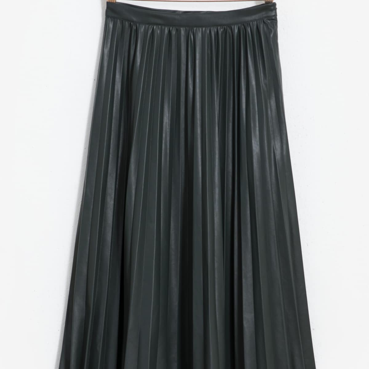 Plisse best sale rok imitatieleer