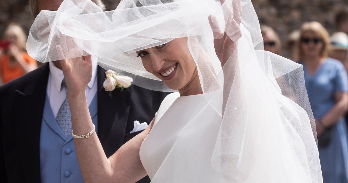 lady tatiana mountbatten wedding dress Lady Tatiana Mountbatten, daughter of the Queen's cousin gets married