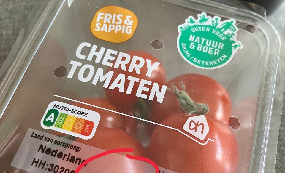 Hier vind je de houdbaarheidsdatum op voorverpakt fruit en groente ...