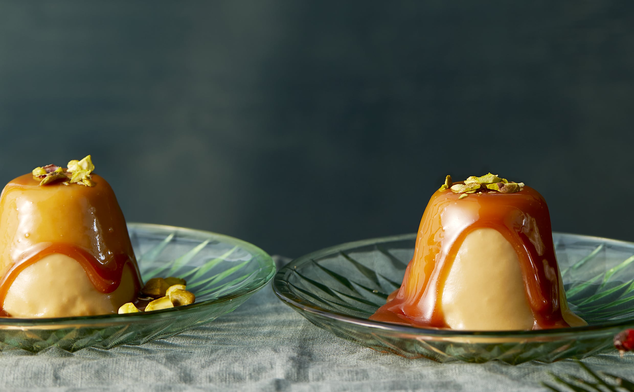 Italiaanse pudding met zoute karamel en pistache | Libelle