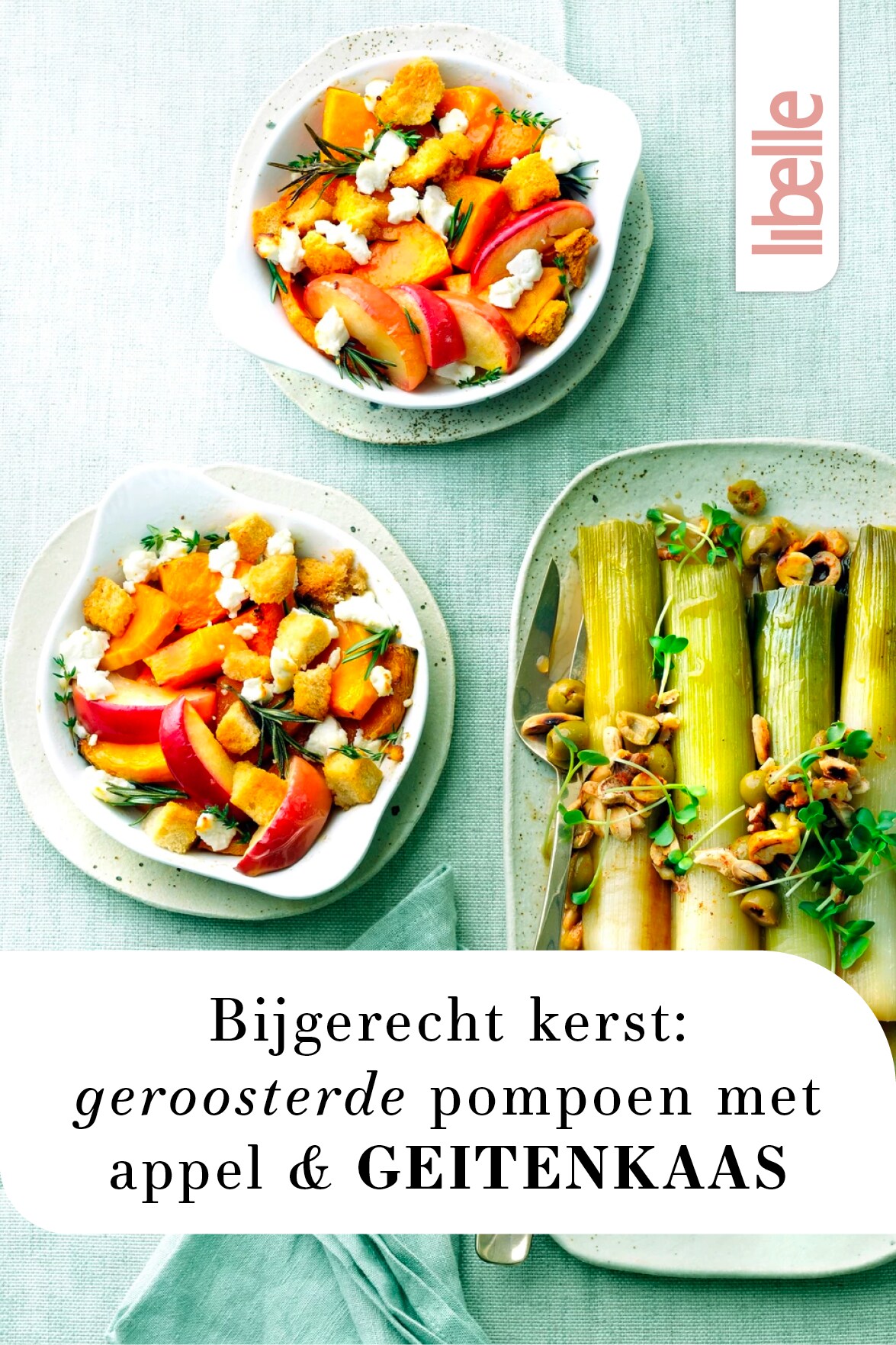 Geroosterde pompoen met appel & geitenkaas Libelle