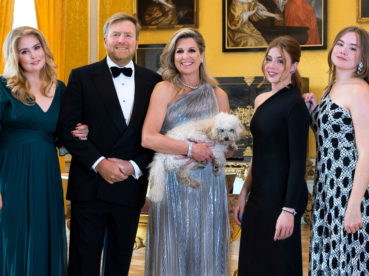 Hier shop je voor weinig de jurken die Amalia en Alexia dragen op de jaarlijkse kerstkaart Libelle