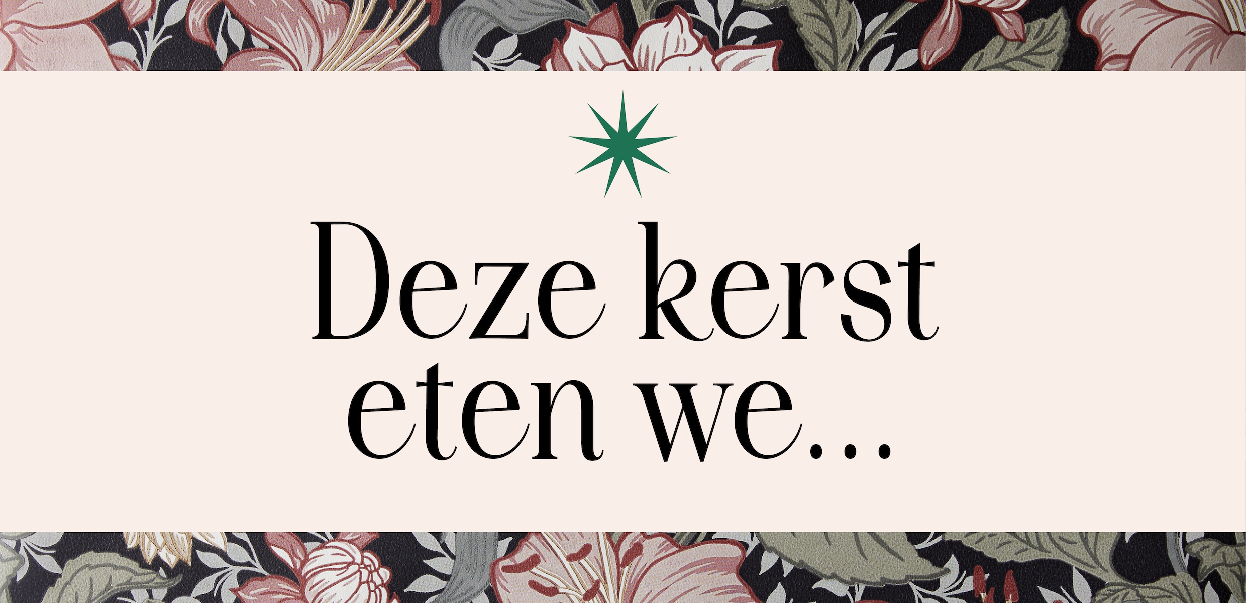 3 complete kerstmenu’s vis, vlees & vega Libelle