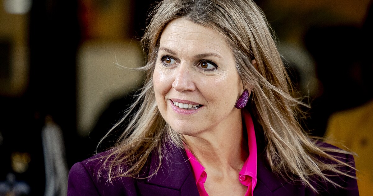 Koningin Máxima straalt wederom in het welbekende broekpak van Zara