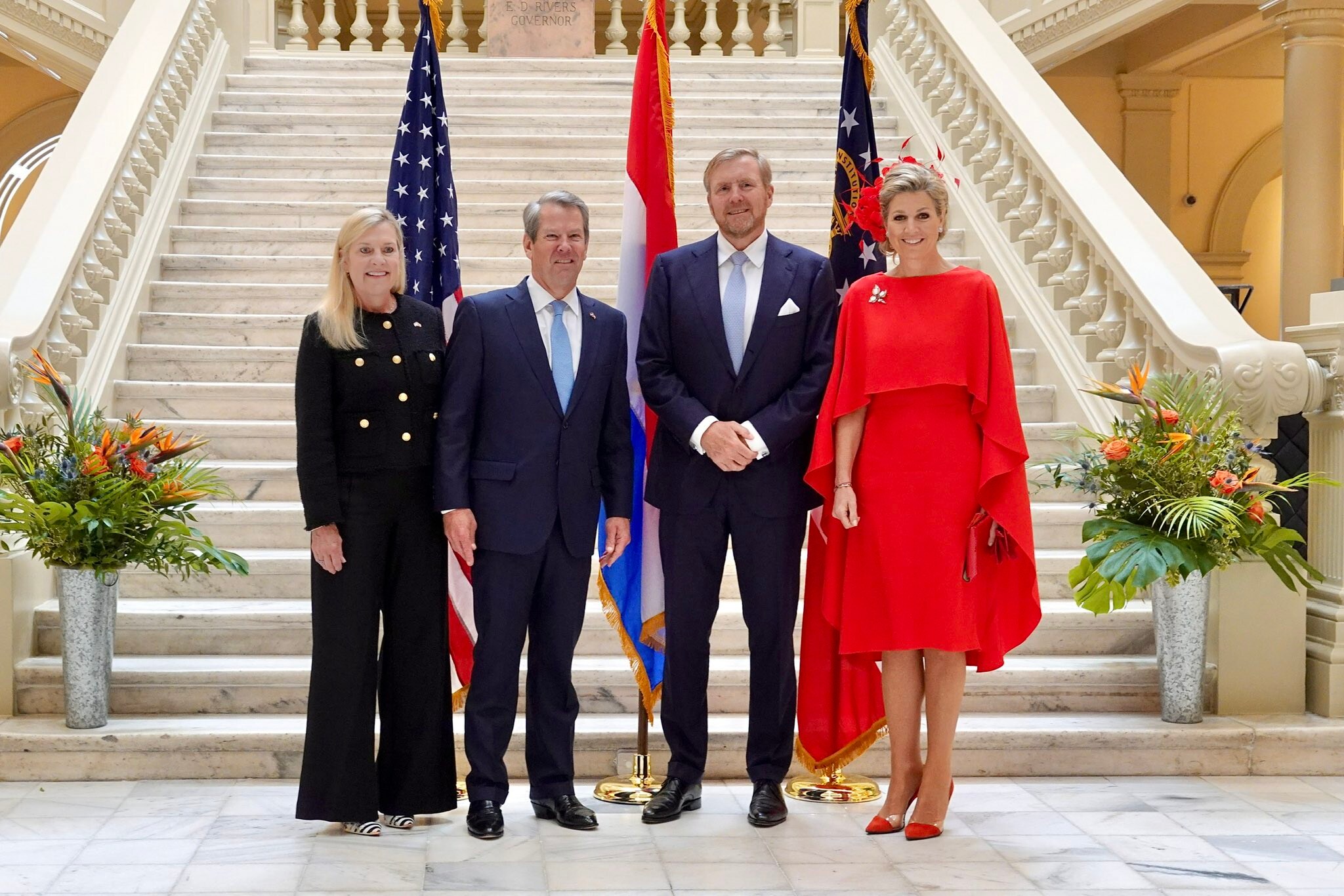 Máxima in Brooklyn: beeldig blauw met bloemen | Libelle
