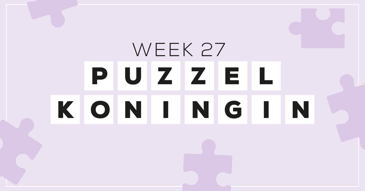 De puzzelkoningin van week 27 is...