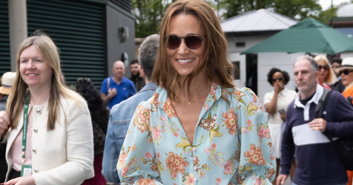 Even over die leuke jumpsuit van Catherine’s zus Pippa