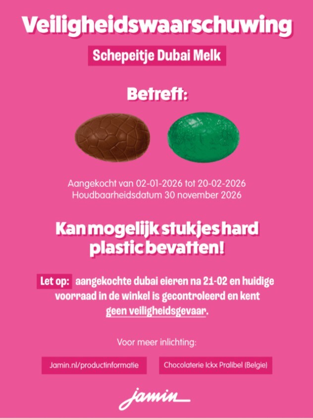 Déze paaseitjes van Jamin kun je beter niet opeten