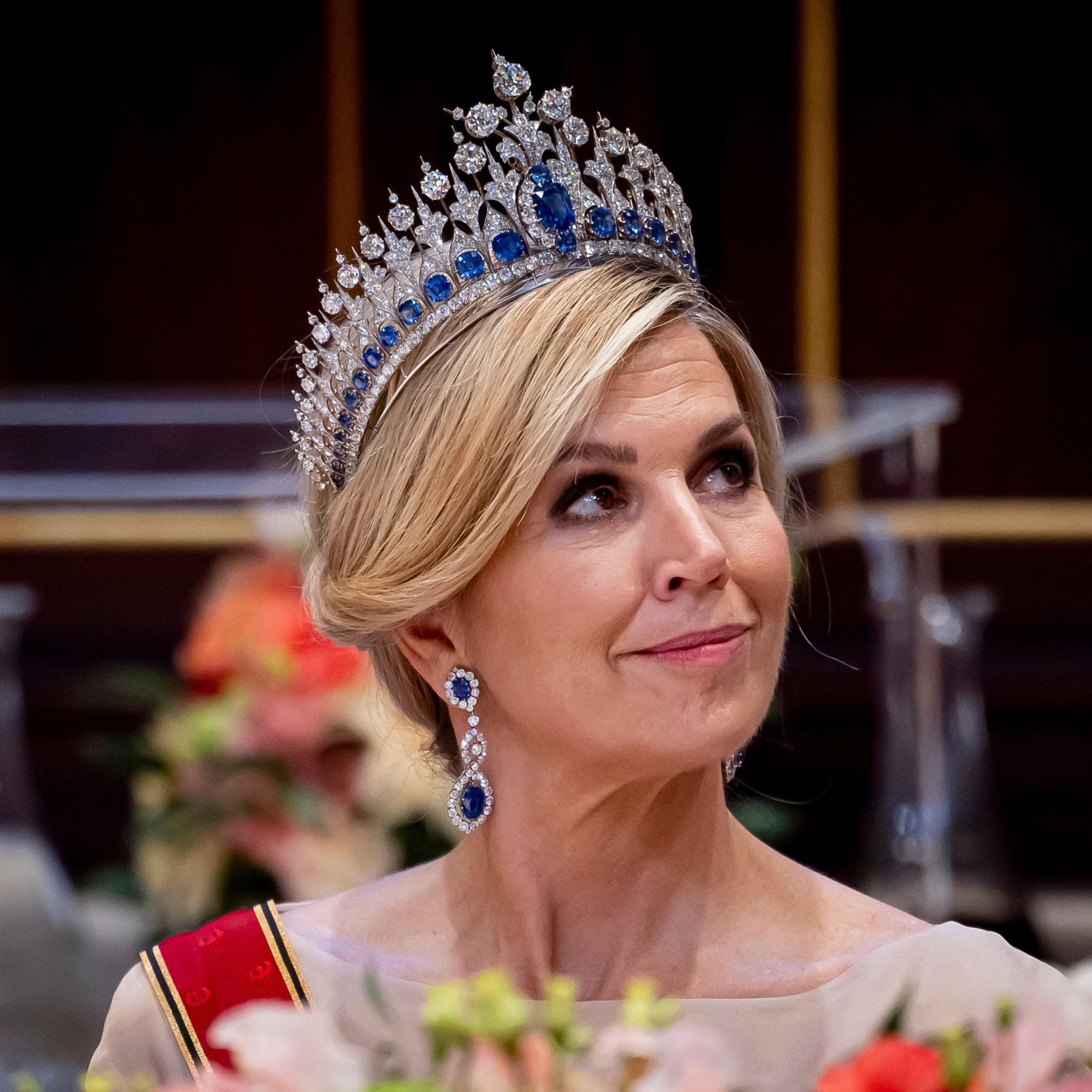 Saffieren voor Máxima en sterren voor Amalia bij het staatsbanket voor ...